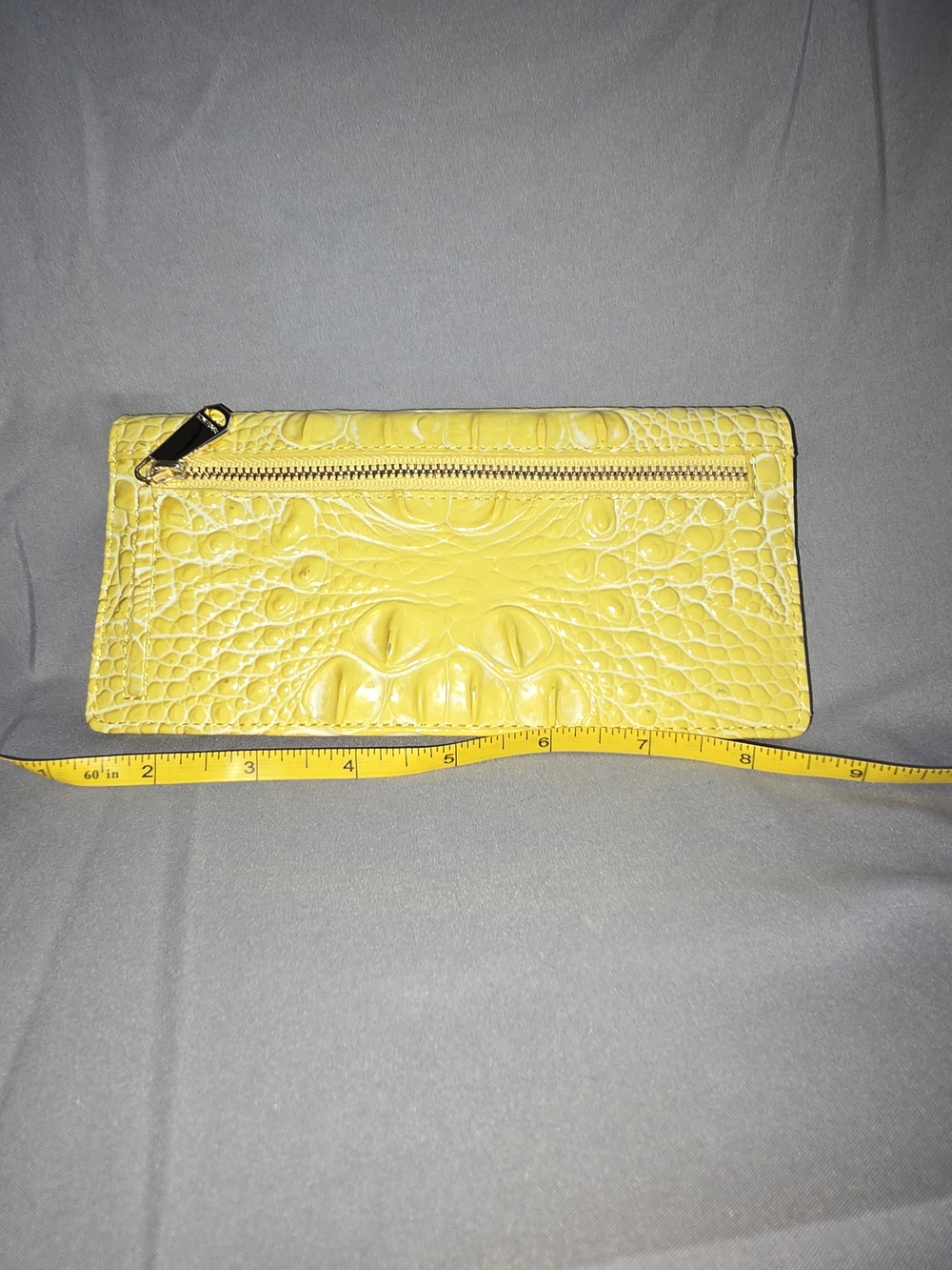 Brahmin Yellow Croc-Embossed Clutch - Picture 2 of 3